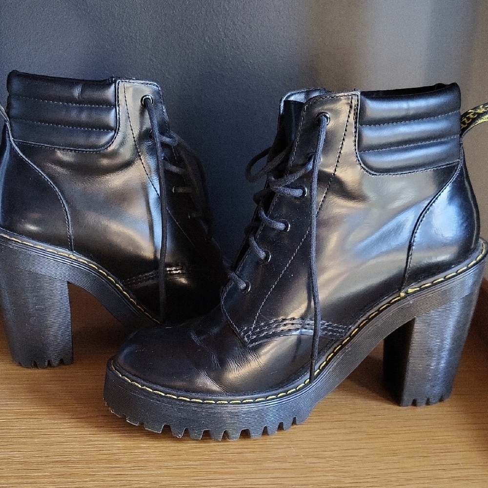 Dr. Martens Black Lace Up Boots. Persephone